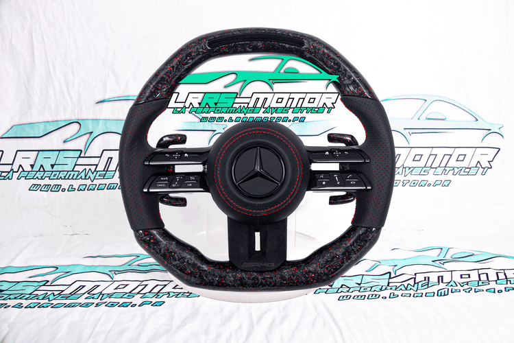 Volant Mercedes-Benz personnalisé compatible CLA, Classe C, CLE, GLA et AMG GT | LRRS-MOTOR