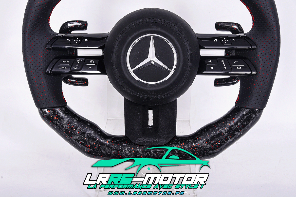 Volant Mercedes-Benz personnalisé compatible CLA, Classe C, CLE, GLA et AMG GT | LRRS-MOTOR