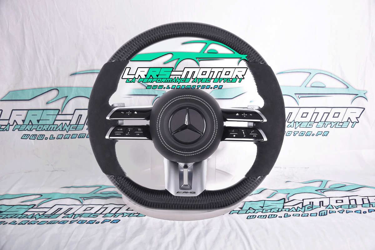 Volant Mercedes-Benz personnalisé compatible CLA, Classe C, CLE, GLA et AMG GT | LRRS-MOTOR