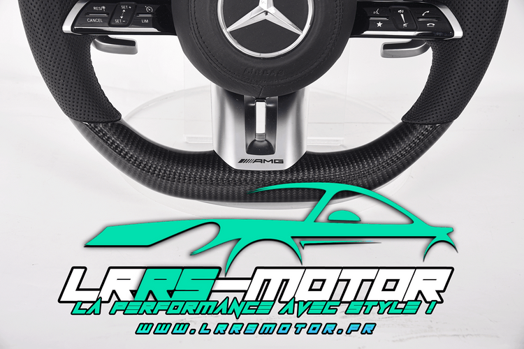 Volant Mercedes-Benz personnalisé compatible CLA, Classe C, CLE, GLA et AMG GT | LRRS-MOTOR