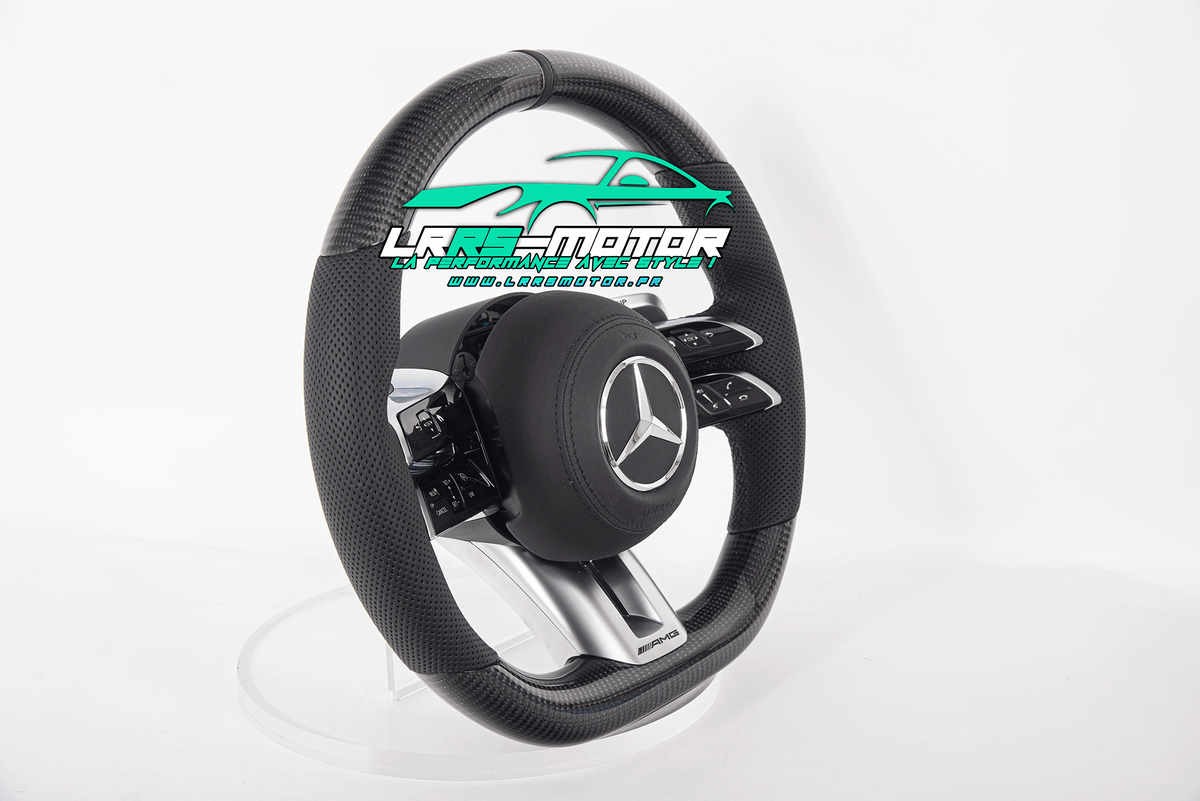 Volant Mercedes-Benz personnalisé compatible CLA, Classe C, CLE, GLA et AMG GT | LRRS-MOTOR
