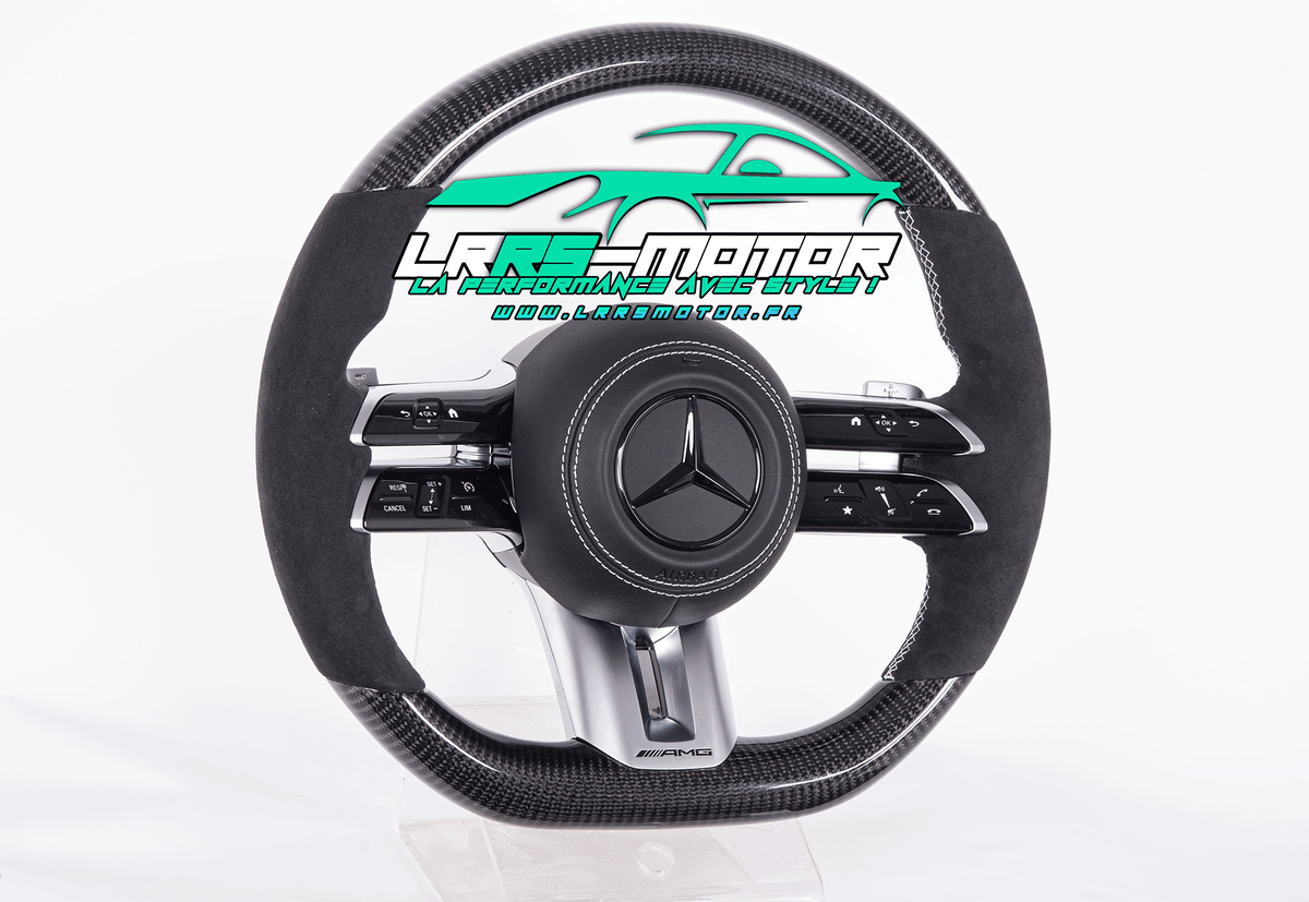 Volant Mercedes-Benz personnalisé compatible CLA, Classe C, CLE, GLA et AMG GT | LRRS-MOTOR
