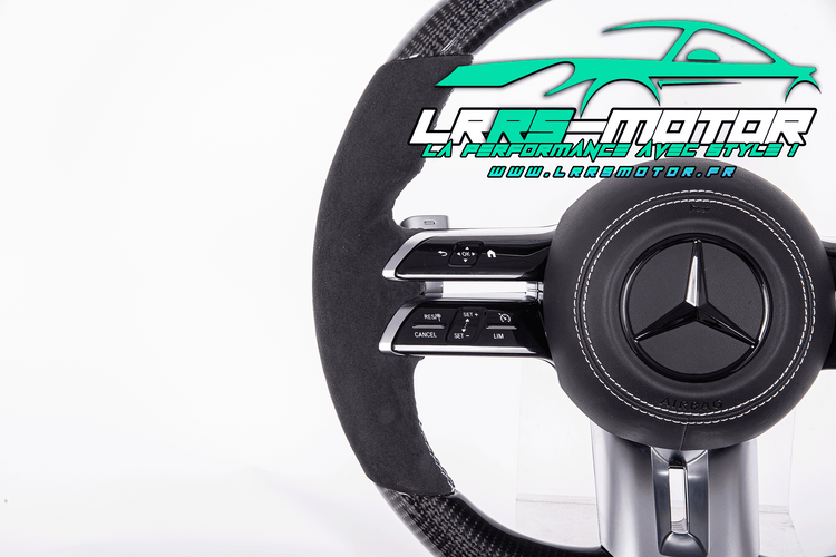 Volant Mercedes-Benz personnalisé compatible CLA, Classe C, CLE, GLA et AMG GT | LRRS-MOTOR