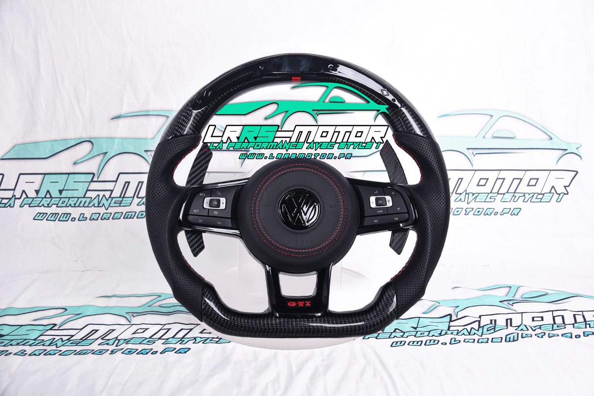 Individualisierbares Carbon-Lenkrad – Kompatibel mit Golf 7 / Scirocco 3 / Polo 6 GTI, GTD, R