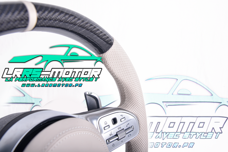 Volant Mercedes C63  white 3 amg Carbone alcantara - lrrsmotor.fr.png