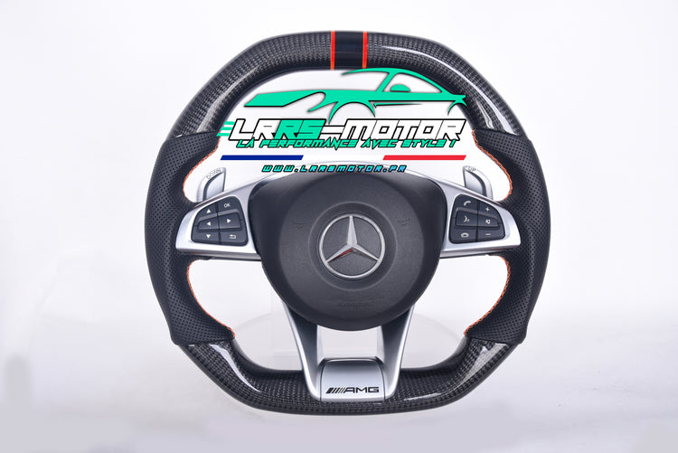 Steering wheel – Compatible with Mercedes Benz AMG (2014–2017) C63, E63, GT63, GTS63, GTC63