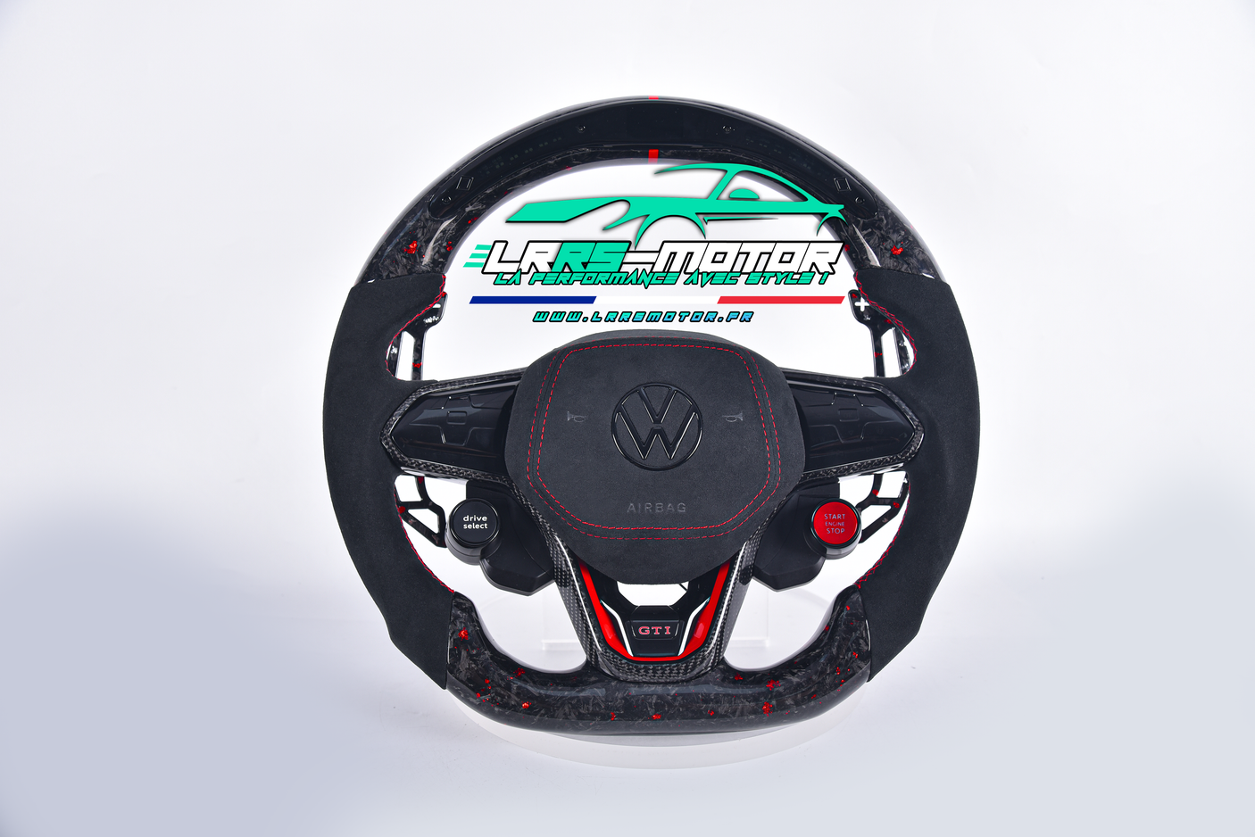 Volant pour GOLF 8, Polo 6, Arteon Carbone carbone fibre & forgé GTI, GTD, GTE, R Personnalisable