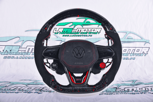 Volant pour GOLF 8, Polo 6, Arteon Carbone carbone fibre & forgé GTI, GTD, GTE, R Personnalisable