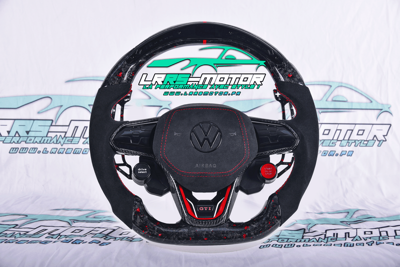 Volant pour GOLF 8, Polo 6, Arteon Carbone carbone fibre & forgé GTI, GTD, GTE, R Personnalisable