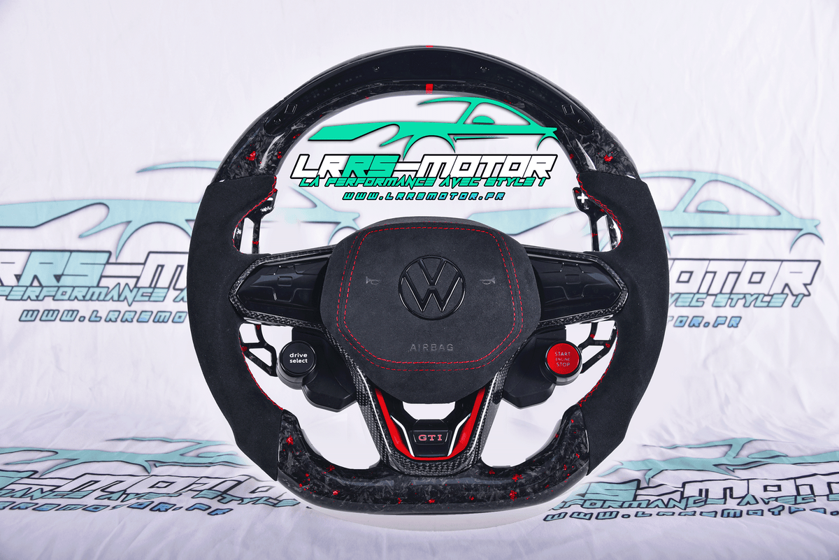 Volant compatible Volkswagen GOLF 8, Polo 6, Arteon, GTI, GTD, GTE, R Personnalisable