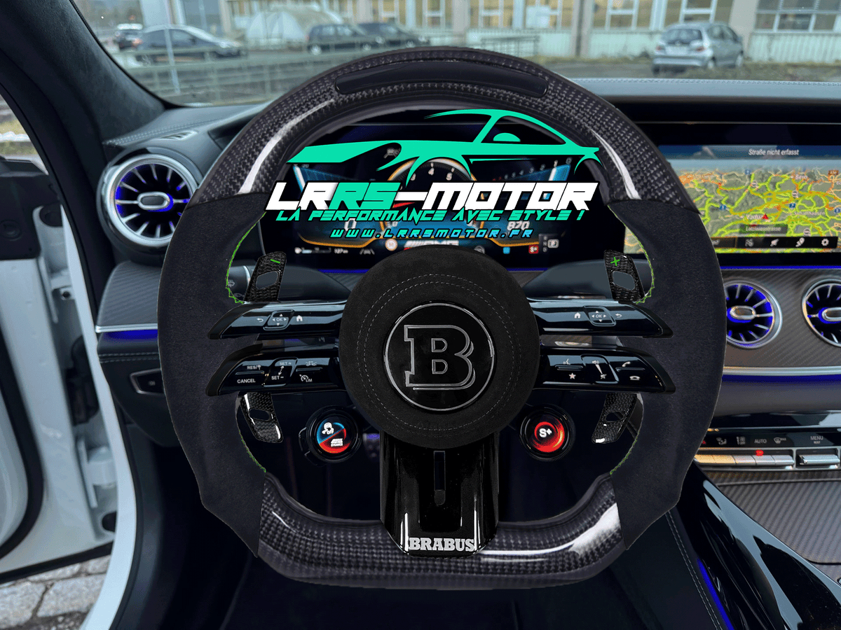 Volant Mercedes-Benz personnalisé compatible CLA, Classe C, CLE, GLA et AMG GT | LRRS-MOTOR