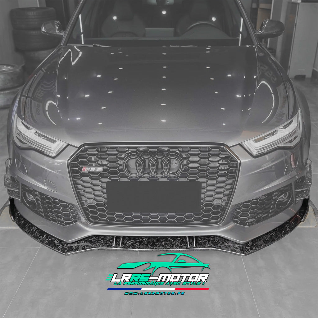 Lame avant Avant Audi RS6 C7 fibre de carbone, carbone forgé