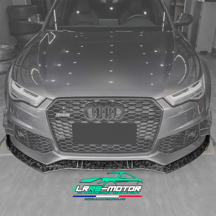 Lame avant Avant Audi RS6 C7 fibre de carbone, carbone forgé