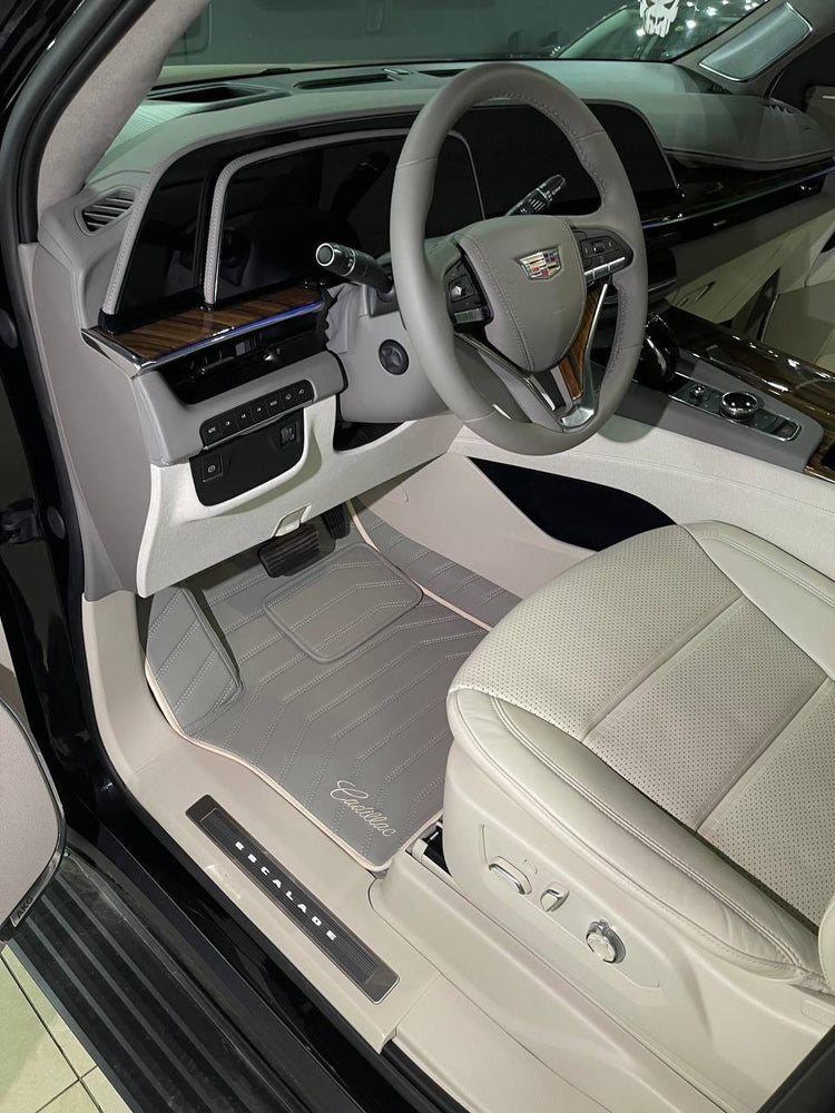 Tapis cuir Cadillac Escalade – Avant, arrière et coffre