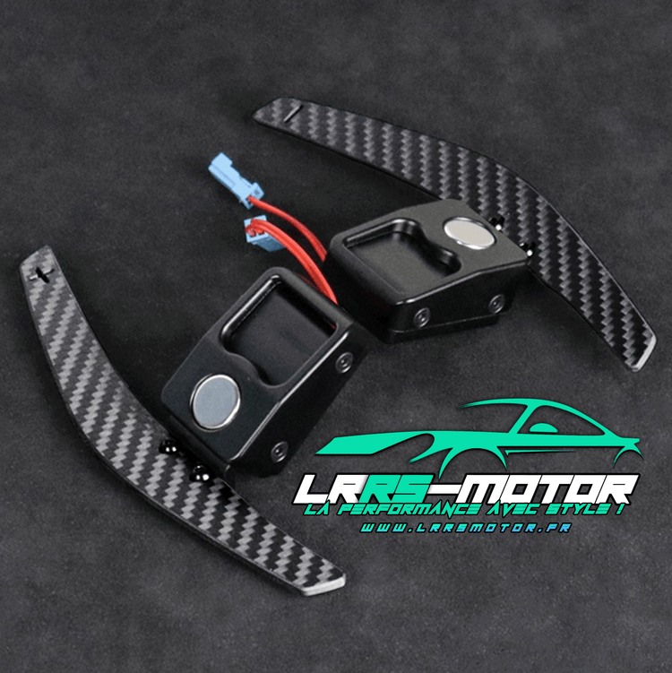 Carbon fiber magnetic‑return shift paddles – LRRS Motor