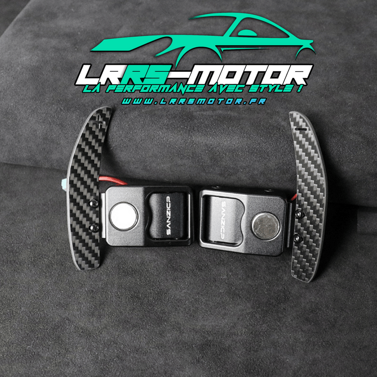Palettes de changement de vitesse en fibre de carbone avec retour magnétique – LRRS Motor