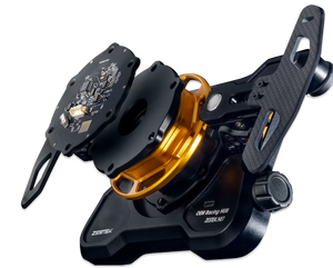 Volant Racing : compatible multimarque, plug & play pour véhicules réels.