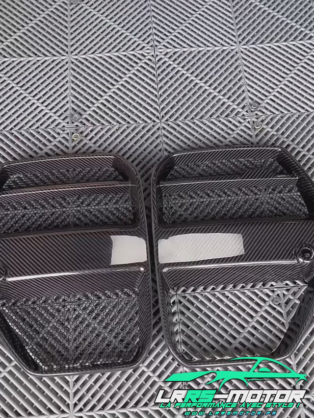 Calandre avant V-Style en fibre de carbone pour BMW M3/M4 – G80 / G81 / G82 / G83