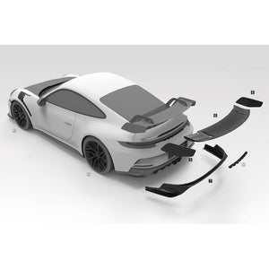 Aileron carbone TECHART pour Porsche 992.1