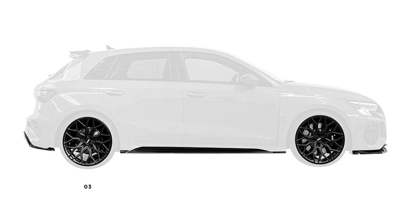 Lower Side Sills in Visual Carbon Fibre