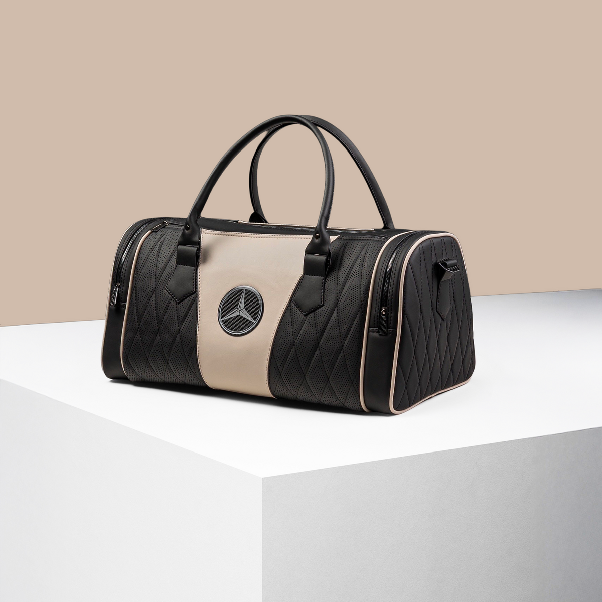 Sac de Voyage Mercedes-Benz – Luxe Cuir & Éléments Carbone