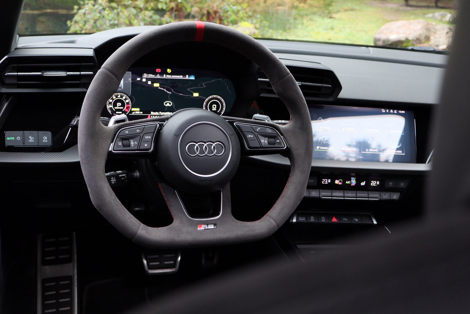 Volant après transformation carbone