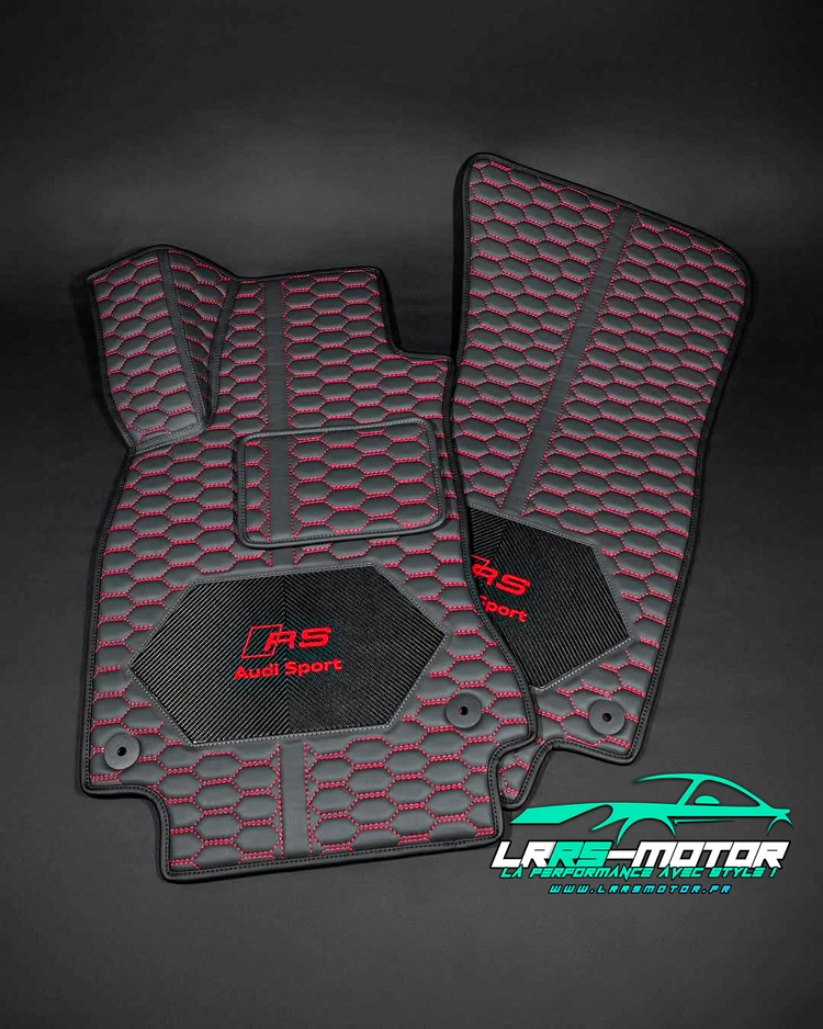 Custom Audi RS Floor Mats – Premium Leather & Carbon | LRRS Motor