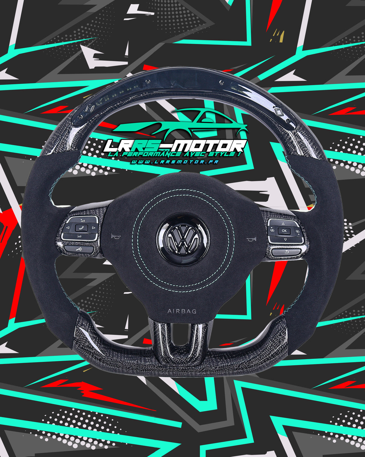 Golf 6 &amp; Polo 5, 6 gti &amp; scirocco 2015 - 2022 customizable carbon steering wheel