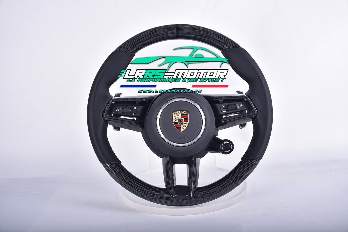 Steering wheel Porsche 911, Macan, Cayenne 2015 - 2024 ... Customizable carbon