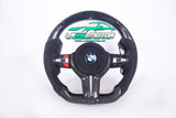 Volant en carbone personnalisable pour BMW Série F et G (2012-2022). Compatible Série 1, 2, 3, 4, 5, 6, X Séries et modèles M Performance (M2, M3, M4, M5, M6)Volant BMW F20, M2, M3, M4 carbone personnalisable
