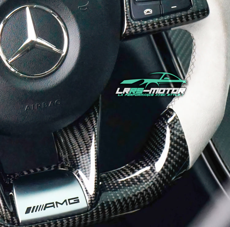 Steering wheel – Compatible with Mercedes Benz AMG (2014–2017) C63, E63, GT63, GTS63, GTC63