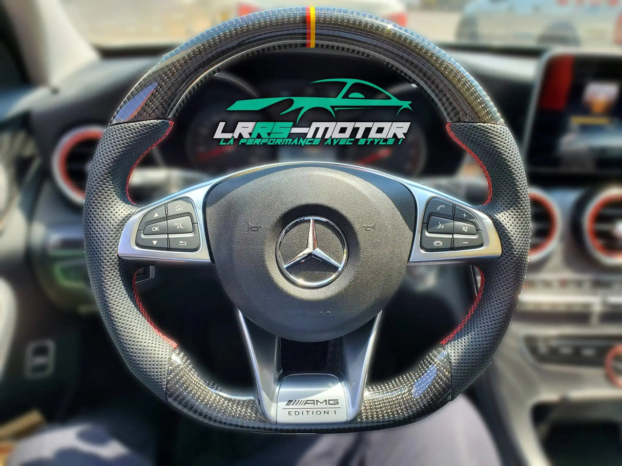 Carbon steering wheel Mercedes Benz AMG w205 (2014 - 2017) C63, E63, GT63, ​​GTS63, GTC63, A45