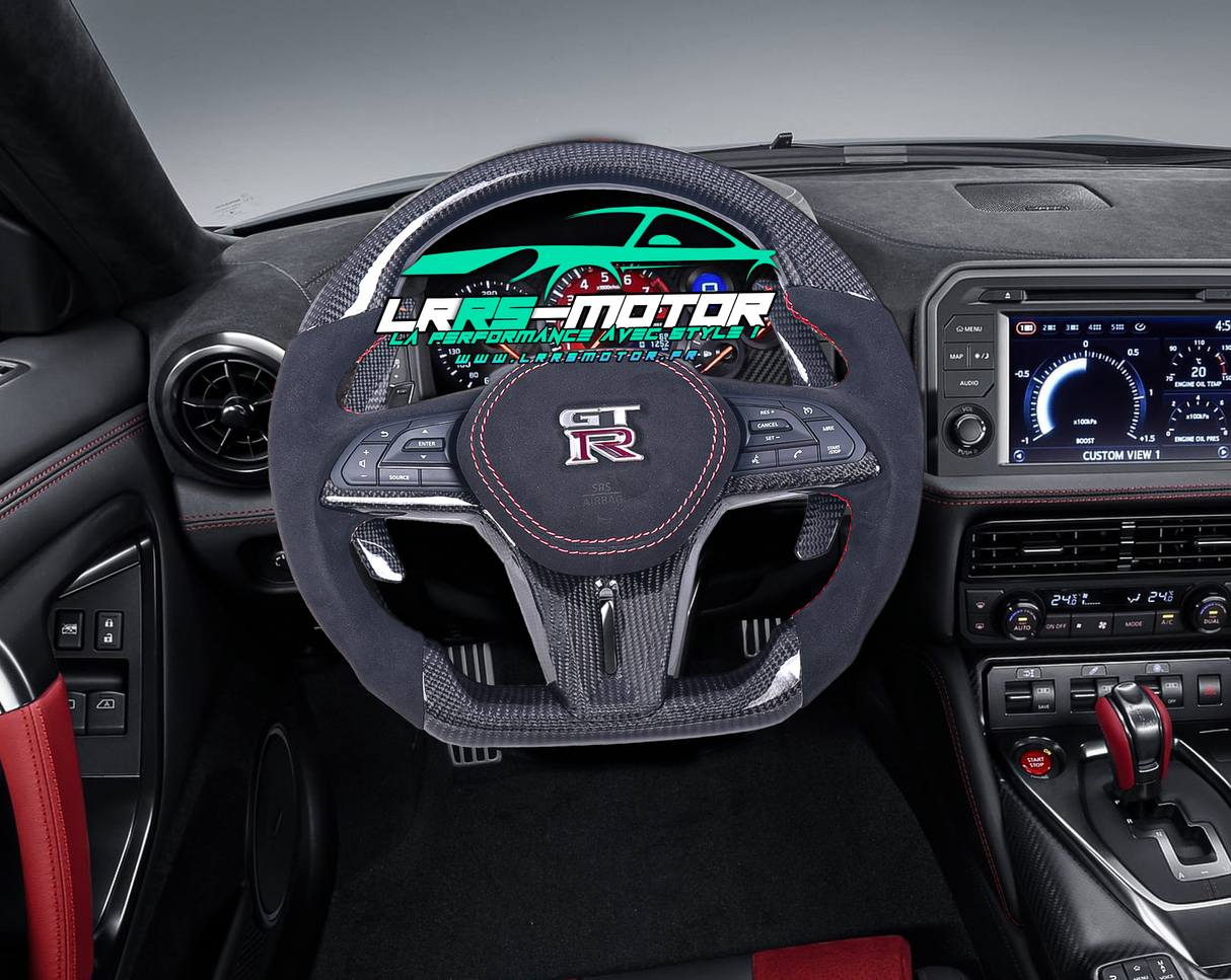 Nissan GT-R Phase 2 2016 - 2024 customizable carbon steering wheel