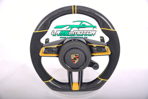 Steering wheel Porsche 911, Macan, Cayenne 2015 - 2024 ... Customizable carbon