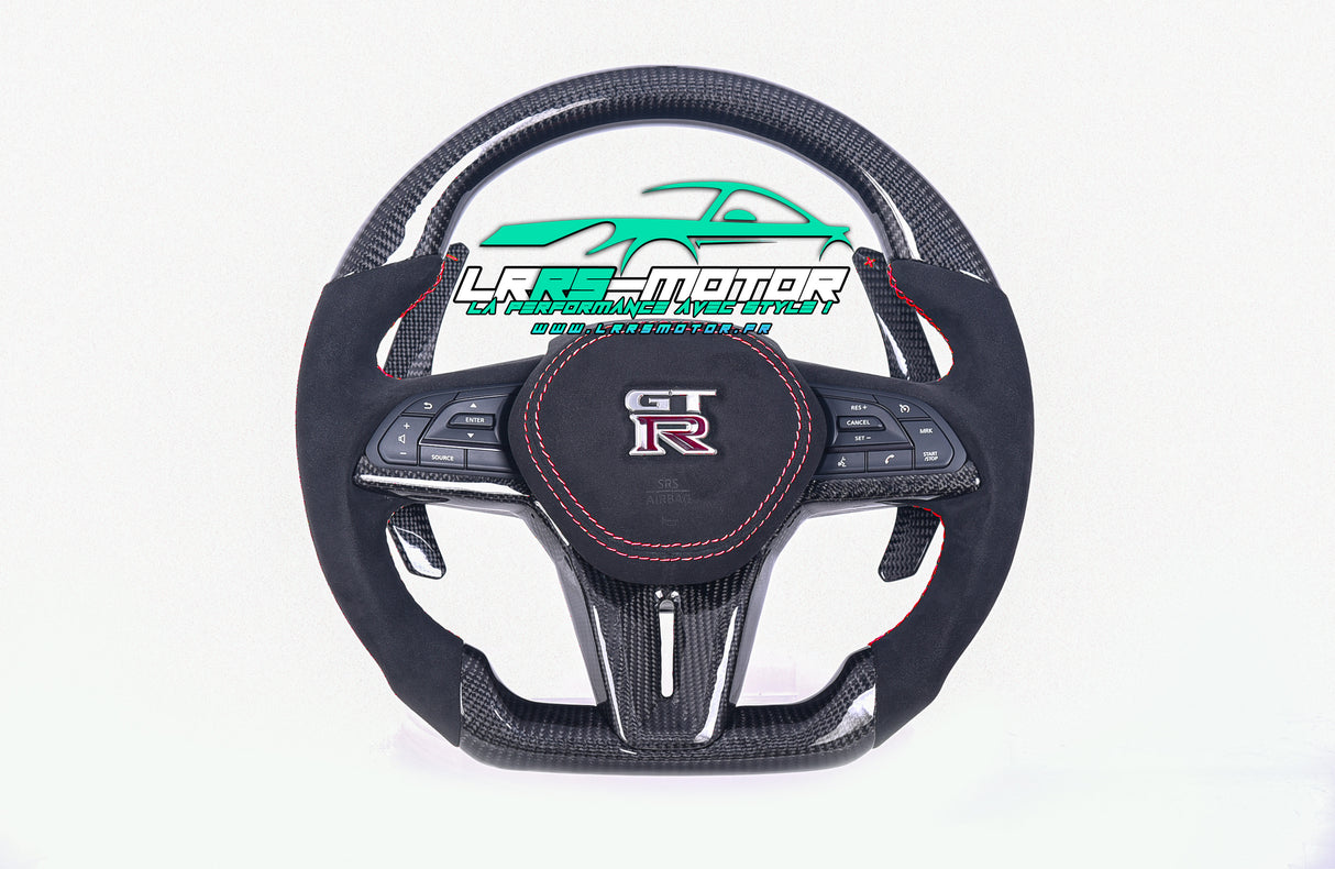 Nissan GT-R Phase 2 2016 - 2024 customizable carbon steering wheel